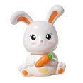 thumbnail image 1 of Cute Rabbit Piggy Bank Money Box Money Saving Box Figurine Crafts Animal Statue, 1 of 8