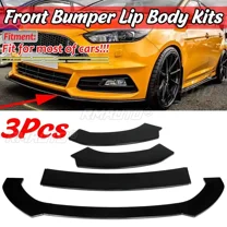 Car Front Bumper Splitter Lip Spoiler For Ford For Focus For Fiesta For Civic For Accord For Subaru For VW Golf MK5 6 7 Body Kit
