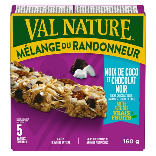 Nature Valley Chewy Trail Mix Granola Bars, Coconut Dark Chocolate, 5 ct, 160 g