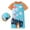 A, variant on WOLLED Toddler Kids Swimsuit with Hat for Girls Boys One-Piece Bathing Suit Quick Dry Swimwear 1-8T