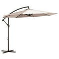 thumbnail image 2 of JEAREY 10ft Offset Hanging Outdoor Cantilever Patio Umbrella for Garden, Beige, 2 of 6