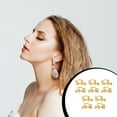 thumbnail image 3 of maytalsory 10pcs Ear Clip Converters Earring Accessories Handmade Fashionable Handheld Findings Turn Any Post Studs Into Clip-On Earrings Type5, 3 of 6