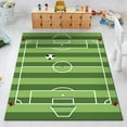 thumbnail image 1 of Football Rug Playing Football Interesting Sports Scene Design Modern Football Non Slip Area Rug Floor Mat, 1 of 4