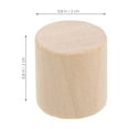 thumbnail image 2 of OULII 50pcs Craft Wood Blocks Unfinished Round Wooden Block for DIY Projects, 2 of 7