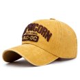 thumbnail image 1 of Gorra de béisbol vintage americana lavada vieja con letras bordadas tridimensionales para hombre y mujer, 1 of 6