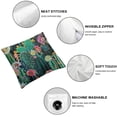 thumbnail image 4 of Acheng Watercolor Cactus Throw Pillow Cover Green Plants Succulent on Desert Exotic Blossom Cozy Square Cushion Case for Men Women Room Home Decor,2 Pcs White, 4 of 6