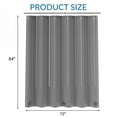 thumbnail image 3 of Bathway Shower Curtain Liner, 72"W x 84"L Waterproof PEVA Plastic Shower Curtain Liner for Bathroom with Magnets, Mold & Mildew-Resistant, Lightweight, Clear Black, 3 of 8