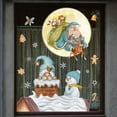 thumbnail image 2 of Christmas Window Decoration Snowflake Wall Sticker Moon Santa Claus Glass Wall Sticker SD2208, 2 of 5