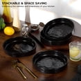 thumbnail image 4 of Vesteel Pasta Bowls Set of 4, 32oz Stoneware Salad Bowl, Large Dinner Bowls for Eating Serving Soup Noodle Pasta, Microwave & Dishwasher Safe, Matte Black, 4 of 8