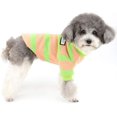 thumbnail image 2 of Suéter para perro pequeño abrigo de invierno de algodón suave a rayas cálido cachorro gato chaqueta ropa para mascotas Chihuahua Yorkshire (rosa M), 2 of 5