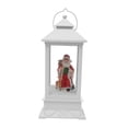thumbnail image 2 of Musical Lighted Christmas Snow Globe Lantern Music Box for Office Desk Party White, 2 of 6