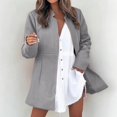 thumbnail image 3 of Vedolay Blazer Jackets for Women Womens Casual Long Sleeve Open Front Lapel Collar Work Office Blazer Jacket,Gray M, 3 of 5