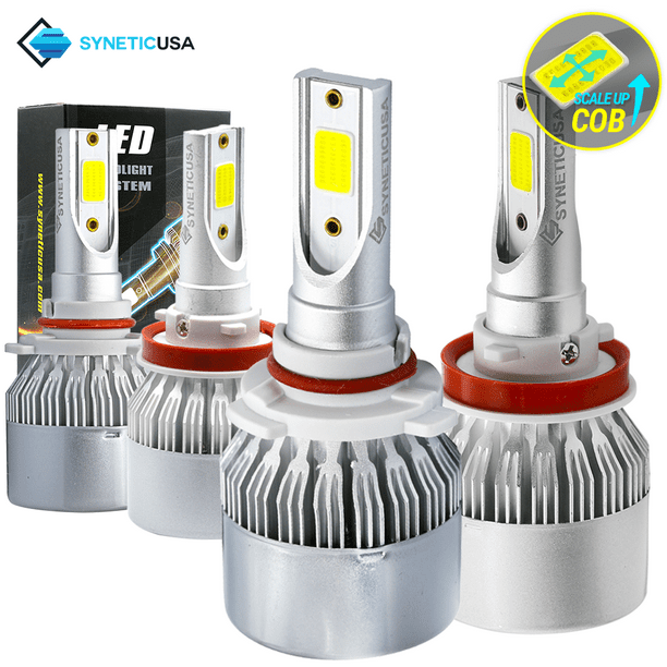 9005+H11 Combo 200W 20000LM CREE LED Headlight Kit High & Low Beam