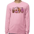 thumbnail image 2 of Halloween Coffee Long Sleeve Shirt Unisex Large Pink, 2 of 5