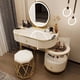 thumbnail image 1 of Nordic Dressers Bedroom Light Luxury Dressing Table Modern Minimalist Retractable Creative Storage Cabinet Vanity Furnitures My Lux Decor Round, 1 of 33