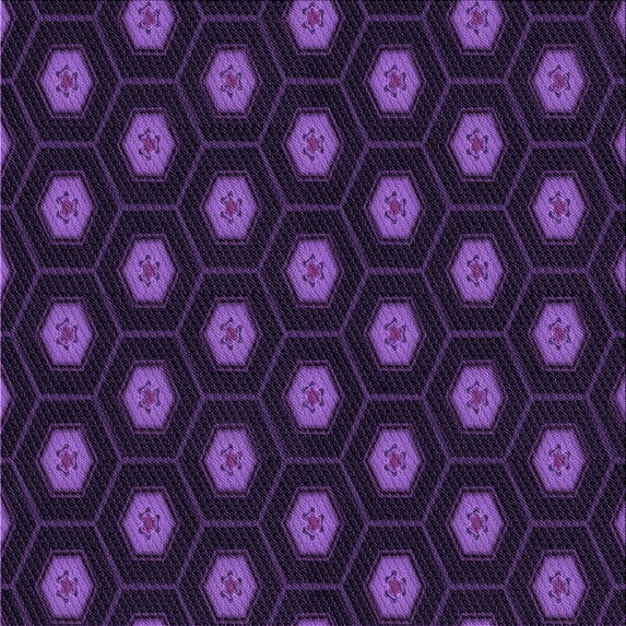 Ahgly Company Machine Washable Indoor Square Transitional Deep Purple Area Rugs, 4' Square