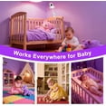 thumbnail image 6 of Baby Monitor Mount - Universal Adjustable Monitor Flex Stand for Hello Baby, Nanit Pro, Infant Optics, VTech & Most Baby Monitors - Detachable Arm Camera Clip Mount with Cute Stickers for Crib, 6 of 14