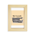 thumbnail image 1 of African Large Fish Alligator Desktop Display Photo Frame Picture Art Painting 5x7 inch, 1 of 3