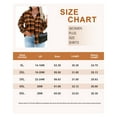 thumbnail image 7 of TIYOMI Ladies Plus Size Blouses Plaid Tops Long Sleeve 4X Orange Black Casual Collar Shirts Check Gingham Button Down Tee Fall White Tunics 4XL 24W 26W, 7 of 7