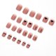 thumbnail image 5 of Prensa sobre uñas con diseño de flores, uñas postizas cortas y brillantes, uñas postizas ovaladas, uñas de cobertura completa, 5 of 5