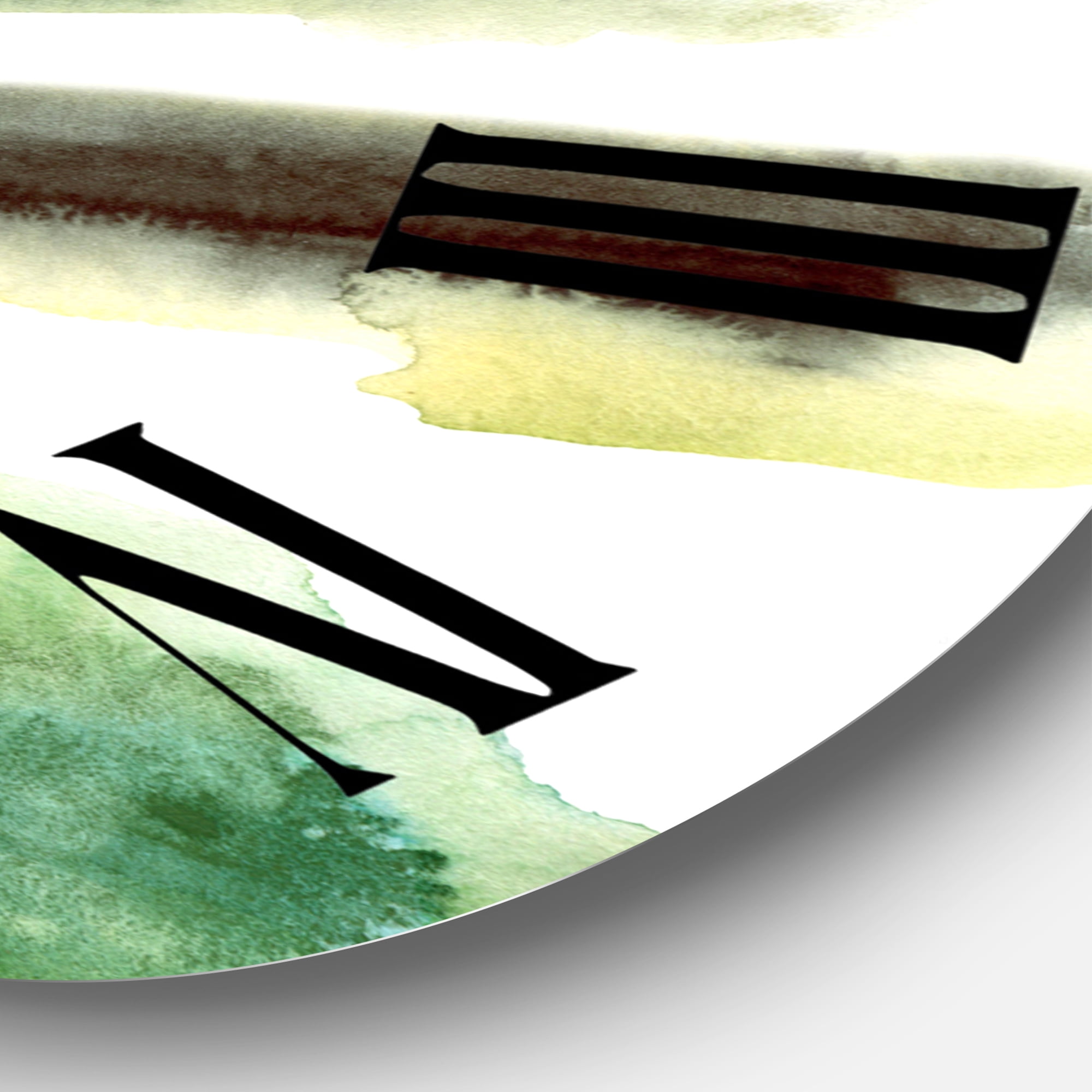 Designart 1 in Modern,Contemporary Wall Clock