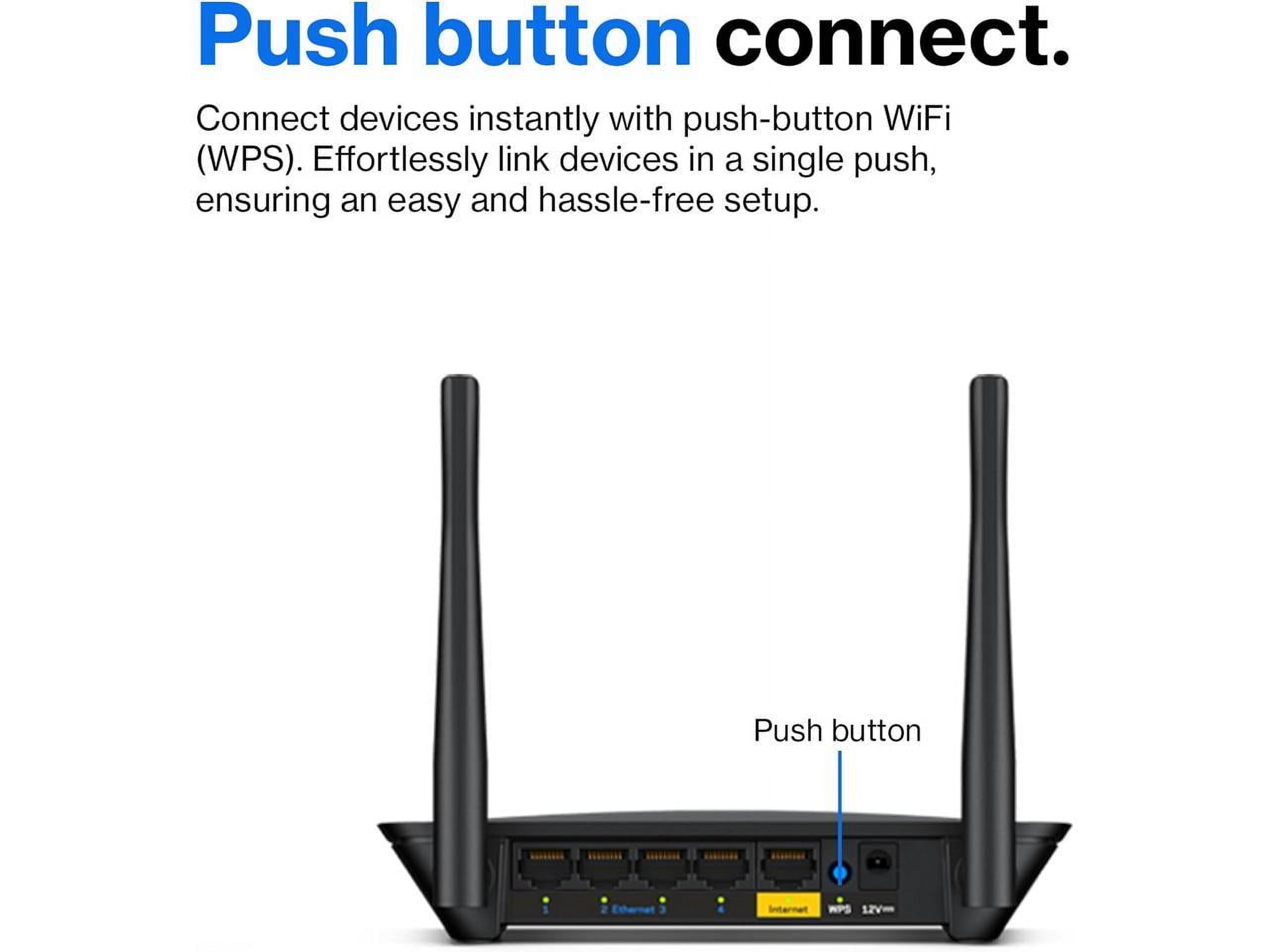 Linksys AC1200 Dual Band WiFi 5 Router with Easy Setup, Black - image 5 of 5