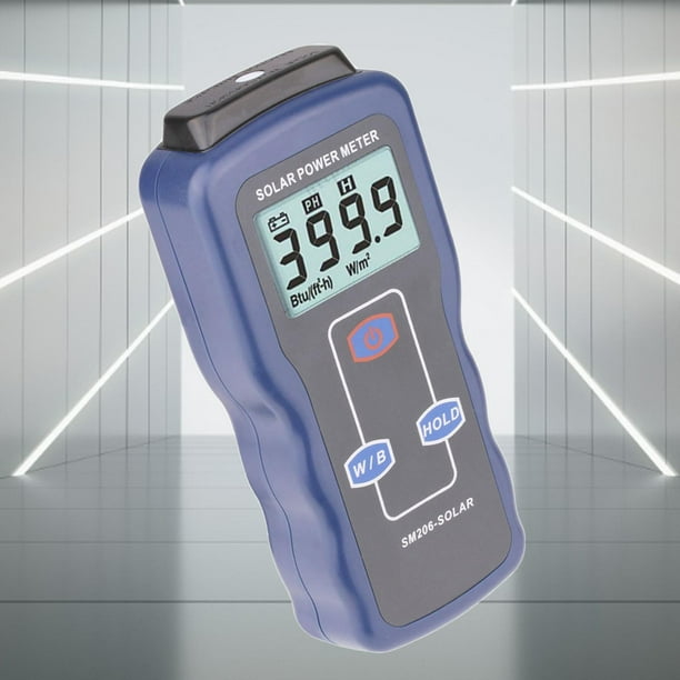 Medidor de emisores eléctricos solares digitales Probador de radiación de lámpara solar Medición Prueba de insolvencia de energía Rango de precisión Yotijar medidor de luz solar