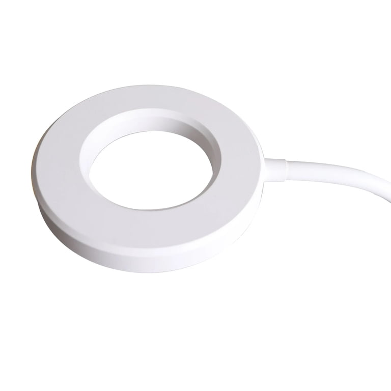 Mainstays LED Ring Light Gooseneck Clip Lamp, White photo 2
