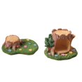 thumbnail image 4 of Godderr Mini Resin Grass Stump Ornament Home Decoration Resin Crafts 3x4x4in, 4 of 7