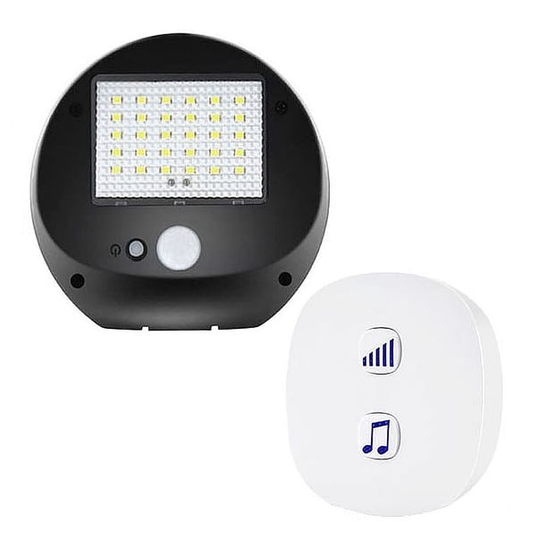 Speravity Sistema de alarma con sensor de movimiento montado en la pared del pasillo de la entrada solar Entrada de la tienda de la oficina Alerta Cámaras de salpicadero de coche 1-arrastrar-1 Speravity VI015948-01B