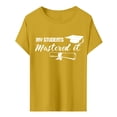 thumbnail image 6 of MEICHEN Graduation Gifts for Her: Senior 2026 Shirts Class Of 2026 T Shirt In My Senior Causal College Graduation Teacher Tee Tops Womens Spring Summer Tops, 6 of 6