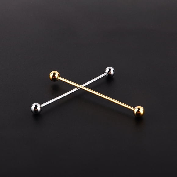 Pin De Solapa De Metal Para Traje De Hombre, 2 Piezas, Collar De Acero En Tono Chapado En Oro