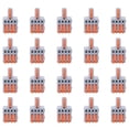 thumbnail image 2 of 1 In 4 Out Wire Joint, 20Pcs Durable T Wire Connector With High Temperature Resistance For Motors Orange, 2 of 8