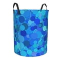 thumbnail image 2 of LNWH Laundry Basket Organizer, Blue Light Scattered Seamless Pattern Foldable Laundry Hamper With Handles Waterproof, Small, 2 of 8