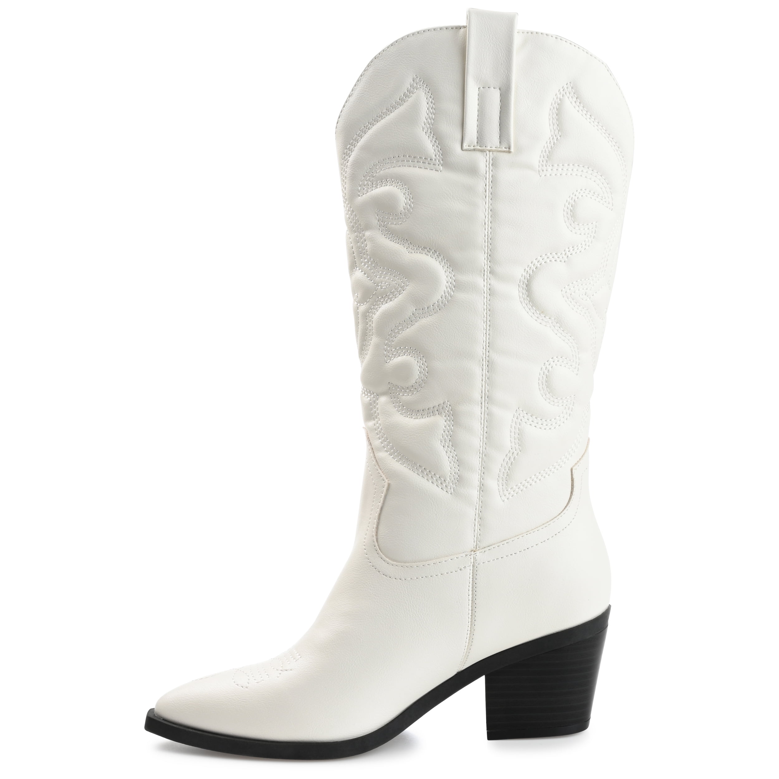 Journee Womens Chantry Pointed Toe Pull On Western Boots