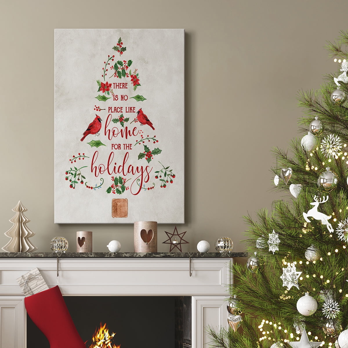 Home for the Holidays Tree- Gallery Wrapped Canvas