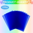 thumbnail image 3 of Uxcell 11.7x8.3 Inch Correction Gel Light Filter, 5PCS Transparent Film, Blue, 3 of 7