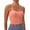 Pink, variant on Seamless Sweetheart Neck Ribbed Racerback Crop Tank Top for Women Built-In Bra Support Comfortable Activewear,Color:Green