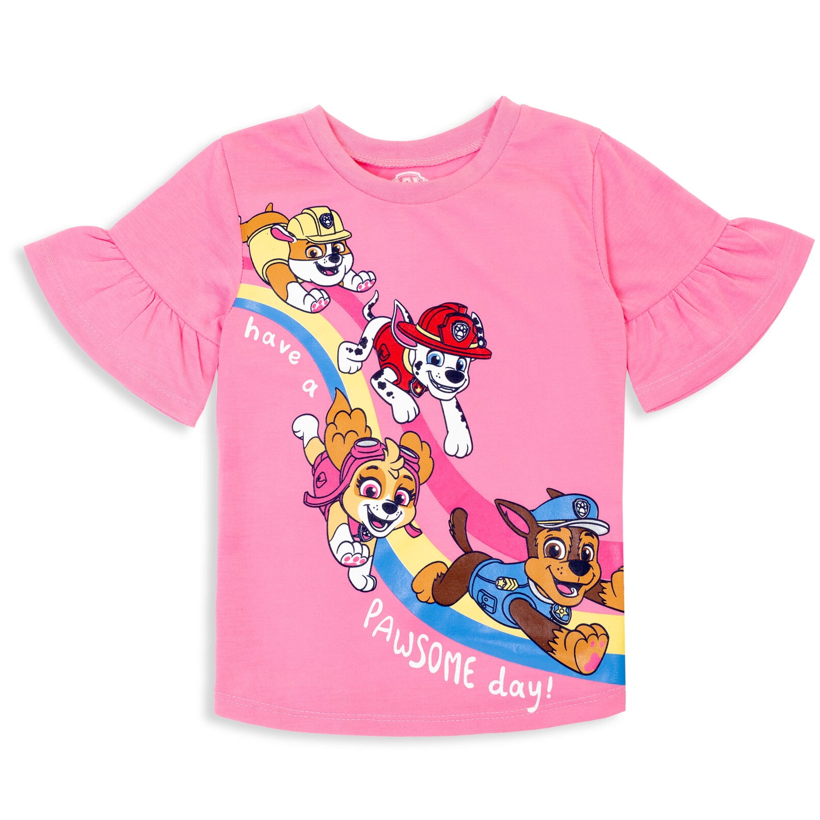 Paw Patrol Skye Chase Marshall Little Girls T-Shirt and Leggings Outfit Set Toddler to Big Kid