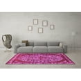 thumbnail image 3 of Ahgly Company Indoor Round Oriental Pink Industrial Area Rugs, 4' Round, 3 of 4