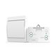 thumbnail image 1 of Wireless Switch Set, Wireless Light Switch, Battery-Free Wall Switch with Receiver, IP67 Waterproof, Remote Control, Self-Powered, No Wiring Required, 1 of 5
