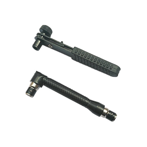 Llave de trinquete de material acero + llave de tubo Destornillador de doble cabeza Llave Herramienta de utilidad de mini llaves en ángulo de Zulema mini llave de trinquete