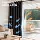 thumbnail image 4 of Cortinas opacas Joydeco Burg, 230 cm, 2 paneles, 100% negras, 4 of 9