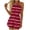 A31_Red#035, variant on Lcziwo Shorts Romper for Women Casual Lace Up Halter Neck Backless Overalls Elastic Waist Pockets Striped Summer Jumpsuits 2026 Red,L