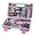 thumbnail image 1 of Juego de herramientas CARTMAN, kit general de mano para el hogar con caja de herramientas, color rosa, 1 of 7