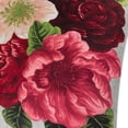 thumbnail image 6 of JWH Throw Pillow Cover Sage Tassels Red Peony Pink Floral Light Green 18x18Inches Farmhouse Bohemian Decor (No Insert), 6 of 9