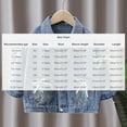 thumbnail image 3 of ATOGUTA Girls Jean Jacket Bow Denim Jacket Long Sleeve Button Down Spring Fall Outerwear Size 1T-12, Blue, 3 of 6