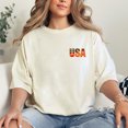 thumbnail image 2 of USA Shirt with Embroidered Design, Patriotic Unisex Fit Tee, 2 of 6