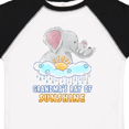 thumbnail image 4 of Inktastic Grandma's Ray of Sunshine Cute Elephants Rainclouds and Sun Boys or Girls Toddler T-Shirt, 4 of 5