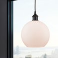 thumbnail image 2 of 616-1P-BK-G121-8 Innovations Lighting Athens - 1 Light Cord Hung Mini Pendant In Industrial Style-10.75 Inches Tall and 8 Inches Wide-Matte Black, 2 of 2